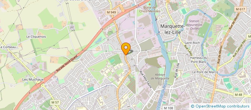 localisation de l'entreprise MONSIEUR GERARD FORESTIER  MARQUETTE-LEZ-LILLE