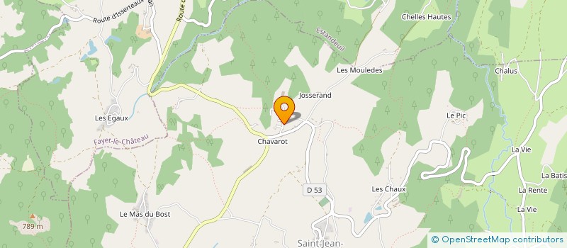 localisation de l'entreprise MONSIEUR GERARD FOUGERES  SAINT-JEAN-DES-OLLIERES