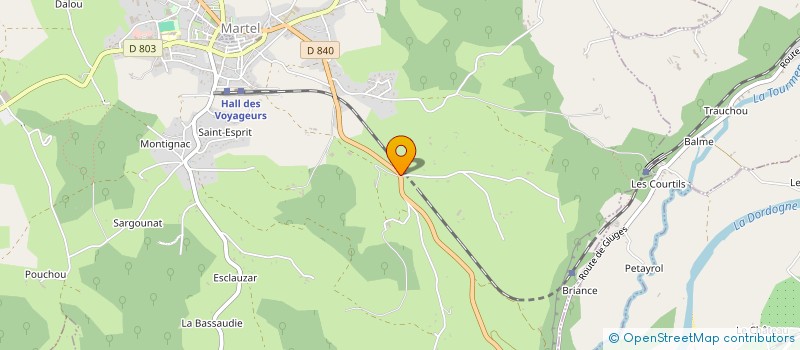 localisation de l'entreprise MONSIEUR GERARD FOUILLOUX  MARTEL