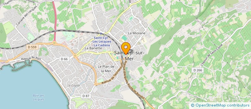 localisation de l'entreprise MONSIEUR GERARD FOUQUE à SAINT-CYR-SUR-MER