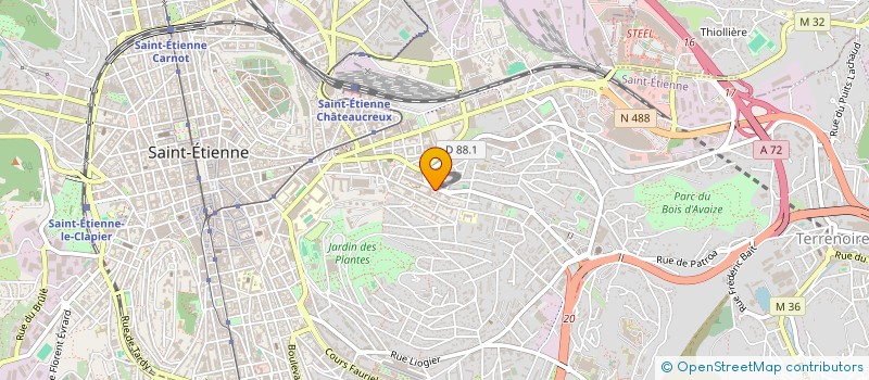 localisation de l'entreprise MONSIEUR GERARD FOUQUEREAU  SAINT-ETIENNE