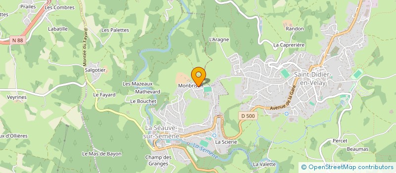 localisation de l'entreprise MONSIEUR GERARD FOURNEL  SEAUVE-SUR-SEMENE (LA)