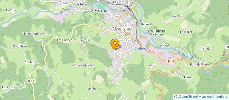 localisation de l'entreprise MONSIEUR GERARD FOUVET à DUNIERES