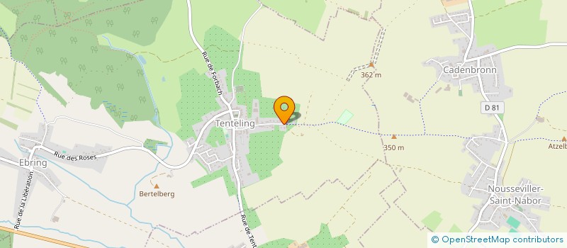 localisation de l'entreprise MONSIEUR GERARD FRANGART  TENTELING