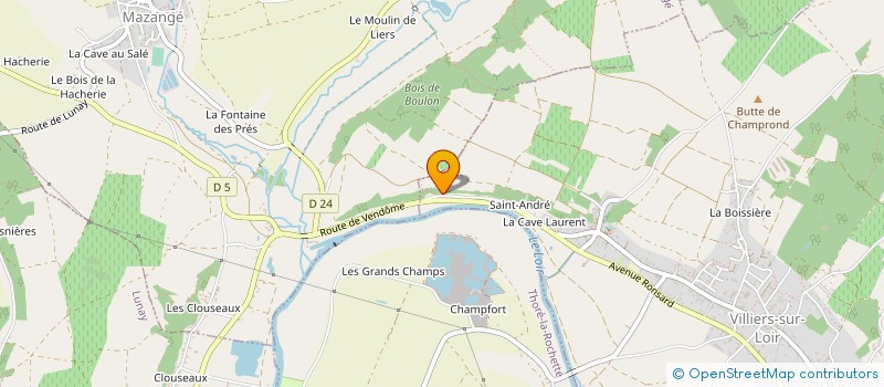 localisation de l'entreprise MONSIEUR GERARD FRAT  VILLIERS-SUR-LOIR