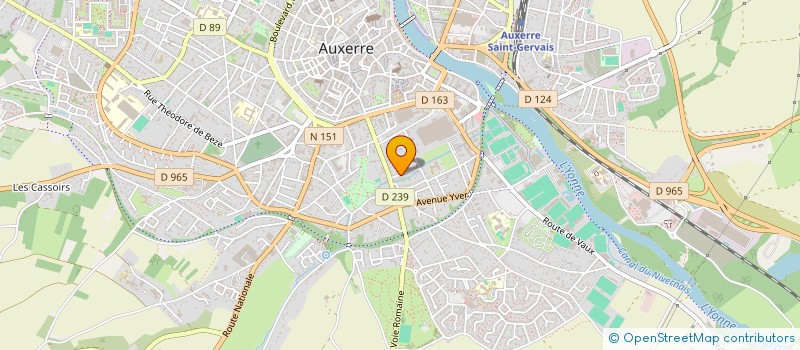 localisation de l'entreprise MONSIEUR GERARD FREDOUILLE à AUXERRE