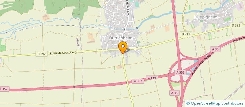 localisation de l'entreprise MONSIEUR GERARD FREYMANN  DUTTLENHEIM