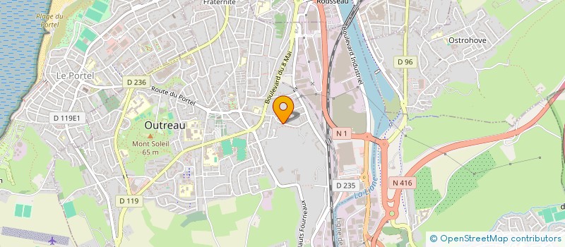 localisation de l'entreprise MONSIEUR GERARD FRISCOURT  OUTREAU