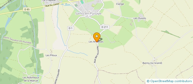 localisation de l'entreprise MONSIEUR GERARD FROMENTIN à SAINTS-EN-PUISAYE