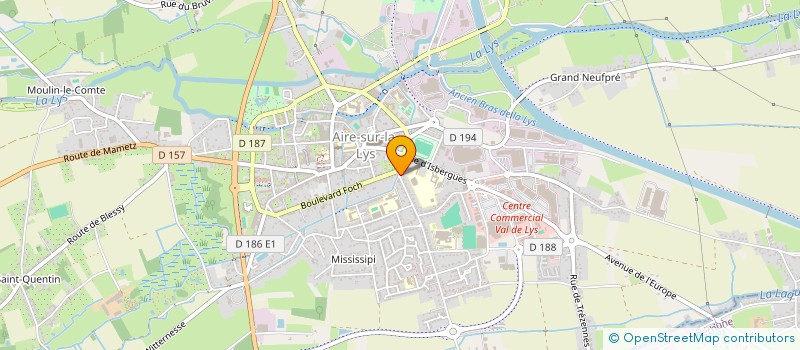 localisation de l'entreprise MONSIEUR GERARD FUMERY  AIRE-SUR-LA-LYS