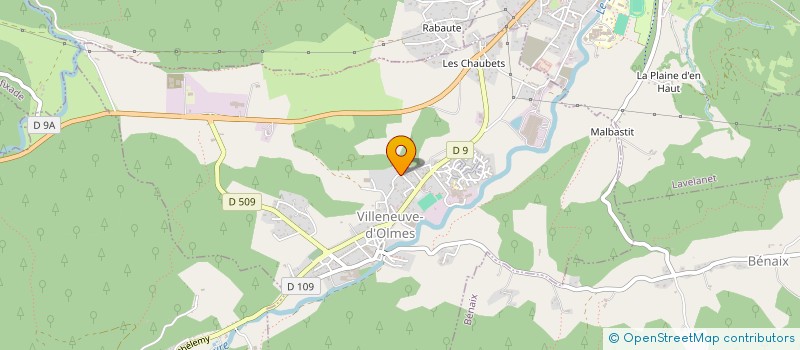 localisation de l'entreprise MONSIEUR GERARD GABET à VILLENEUVE D'OLMES