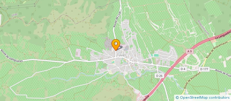 localisation de l'entreprise MONSIEUR GERARD GABUCCI  TAVEL