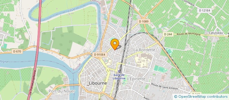 localisation de l'entreprise MONSIEUR GERARD GACHET  LIBOURNE