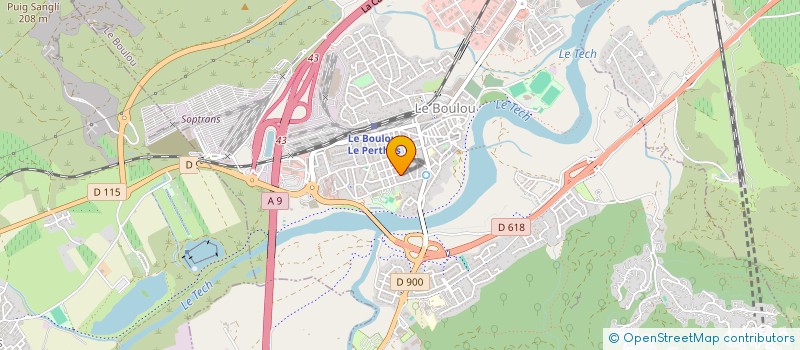 localisation de l'entreprise MONSIEUR GERARD GAILLARD  LE BOULOU