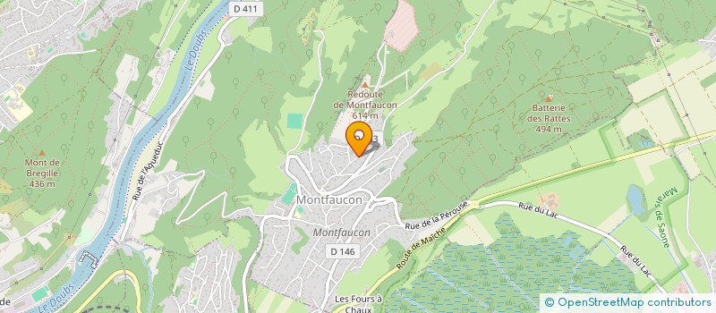 localisation de l'entreprise MONSIEUR GERARD GAILLARDET  MONTFAUCON