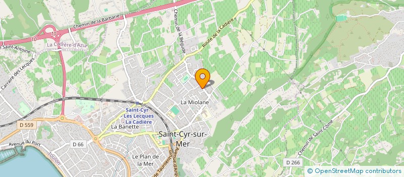 localisation de l'entreprise MONSIEUR GERARD GAIROARD à SAINT-CYR-SUR-MER