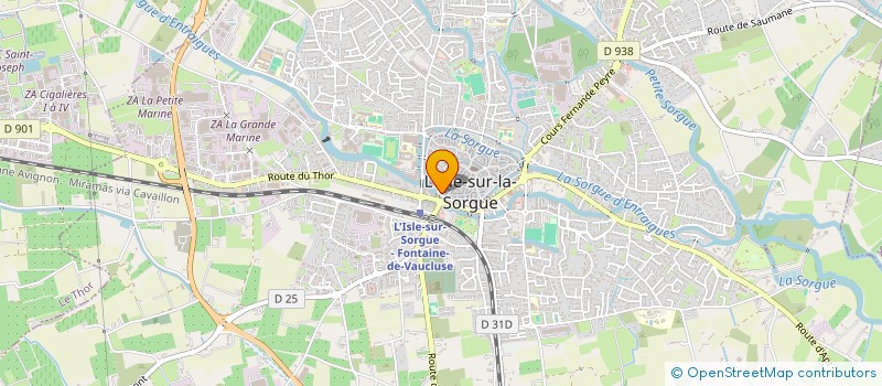 localisation de l'entreprise MONSIEUR GERARD GALAS à L'ISLE-SUR-LA-SORGUE