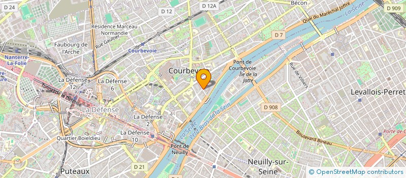 localisation de l'entreprise MONSIEUR GERARD GALICHON à COURBEVOIE