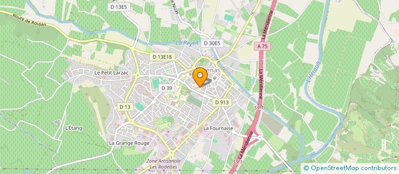 localisation de l'entreprise MONSIEUR GERARD GARBAL à PEZENAS