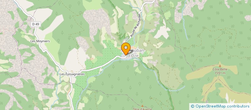 localisation de l'entreprise MONSIEUR GERARD GARCIN  SAINT AUBAN D'OZE