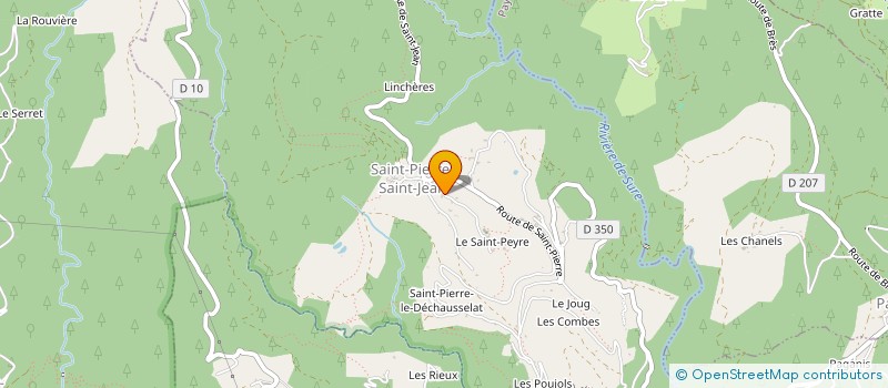 localisation de l'entreprise MONSIEUR GERARD GARCIN  SAINT-PIERRE-SAINT-JEAN