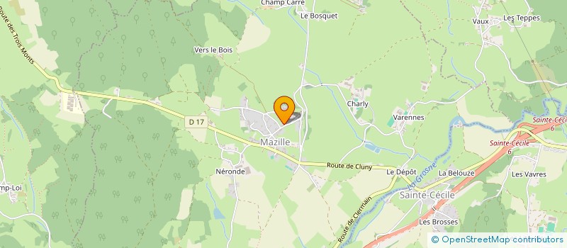 localisation de l'entreprise MONSIEUR GERARD GARITAINE  LA VINEUSE SUR FREGANDE