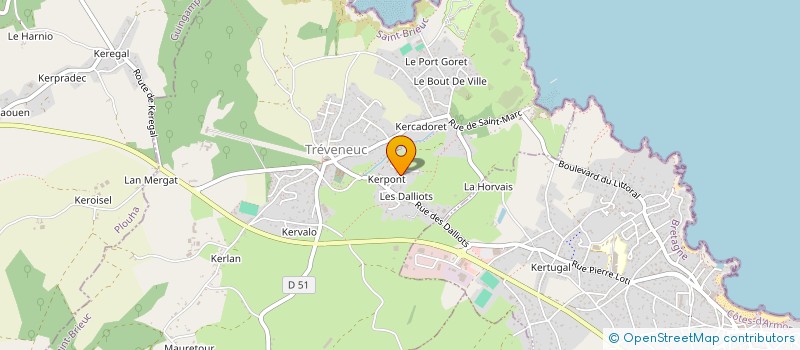 localisation de l'entreprise MONSIEUR GERARD GAROFOLI  TREVENEUC