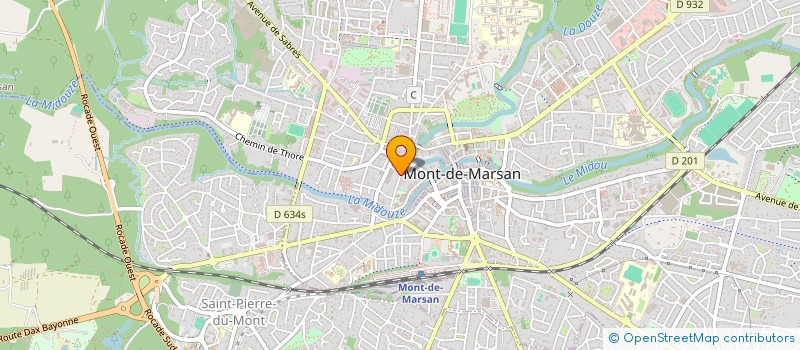 localisation de l'entreprise MONSIEUR GERARD GARRABOS  MONT-DE-MARSAN