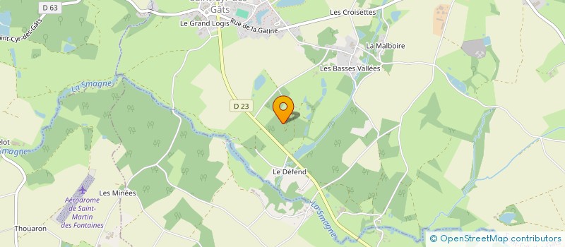 localisation de l'entreprise MONSIEUR GERARD GARREAU  SAINT-CYR-DES-GATS