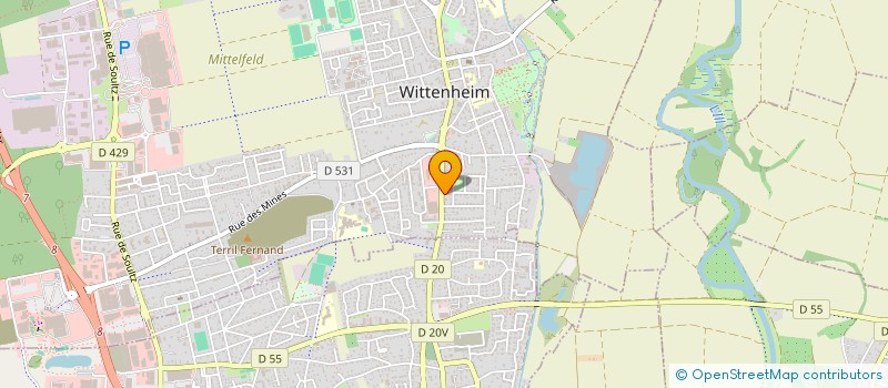 localisation de l'entreprise MONSIEUR GERARD GASSER à WITTENHEIM