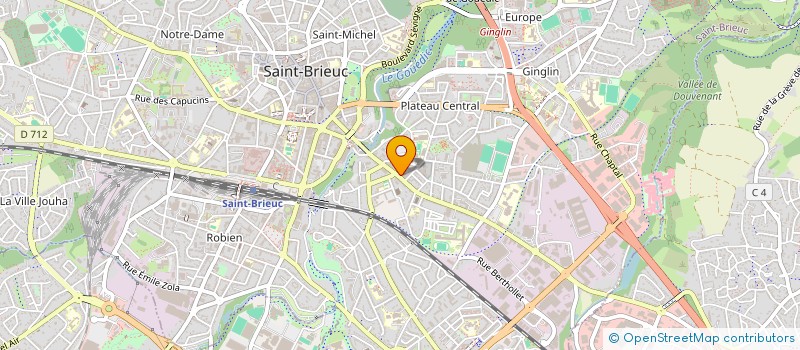 localisation de l'entreprise MONSIEUR GERARD GAUBERT à SAINT-BRIEUC