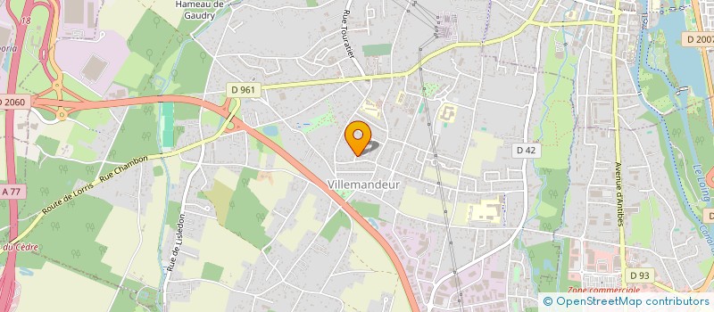 localisation de l'entreprise MONSIEUR GERARD GAUCHER à VILLEMANDEUR