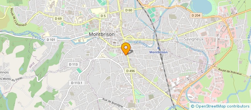 localisation de l'entreprise MONSIEUR GERARD GAUCHET  MONTBRISON