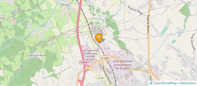 localisation de l'entreprise MONSIEUR GERARD GAUD  LA ROCHE-SUR-FORON