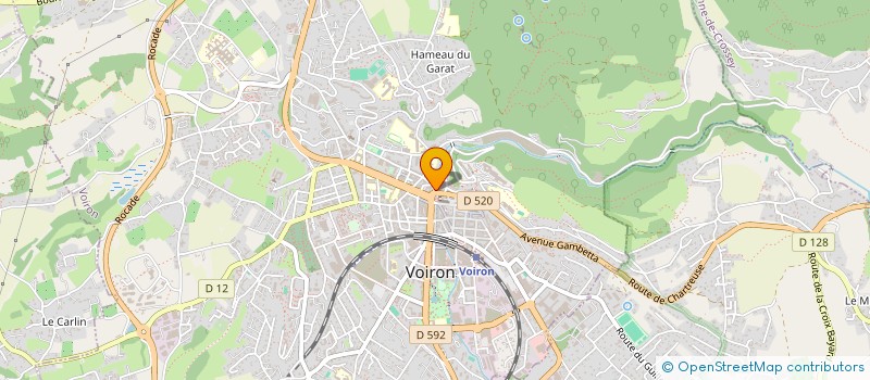 localisation de l'entreprise MONSIEUR GERARD GAUDILLOT à VOIRON