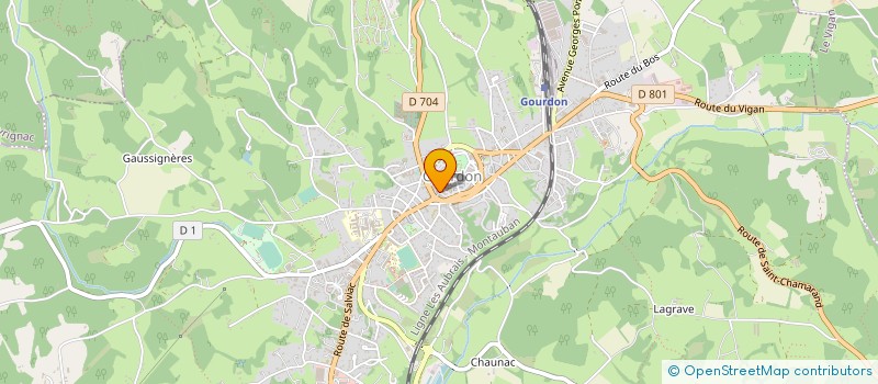 localisation de l'entreprise MONSIEUR GERARD GAUDINO  LE VIGAN