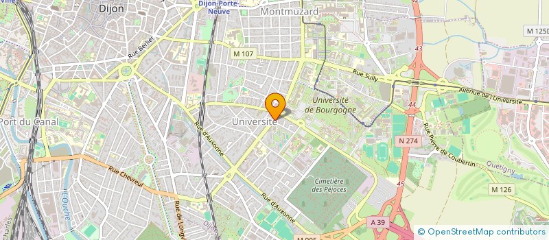 localisation de l'entreprise MONSIEUR GERARD GAUTHERON à DIJON