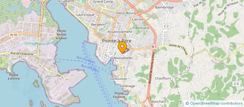 localisation de l'entreprise MONSIEUR GERARD GAUTHIEROT à POINTE A PITRE