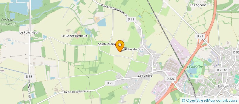 localisation de l'entreprise MONSIEUR GERARD GAUTIER à GARNACHE (LA)