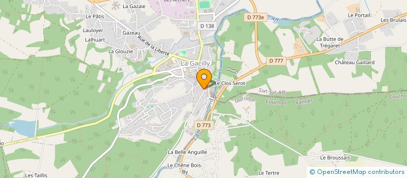 localisation de l'entreprise MONSIEUR GERARD GAUTIER à LA GACILLY