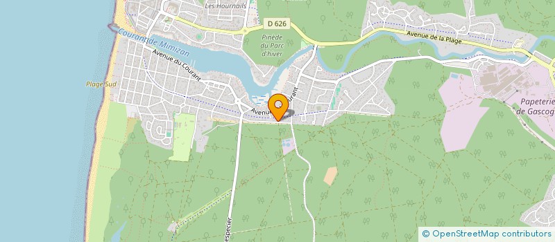 localisation de l'entreprise MONSIEUR GERARD GAUTIER  MIMIZAN