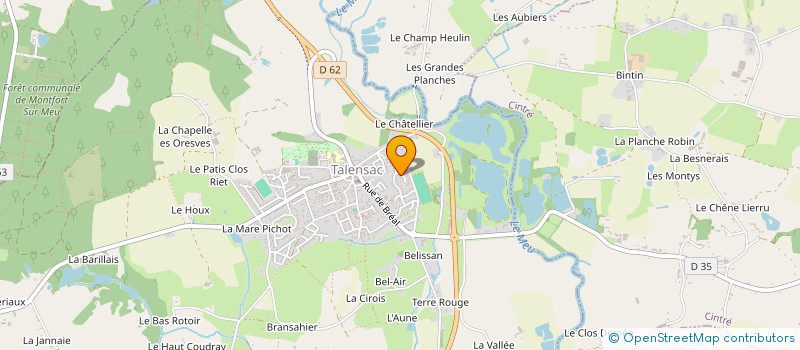 localisation de l'entreprise MONSIEUR GERARD GAUTIER  TALENSAC