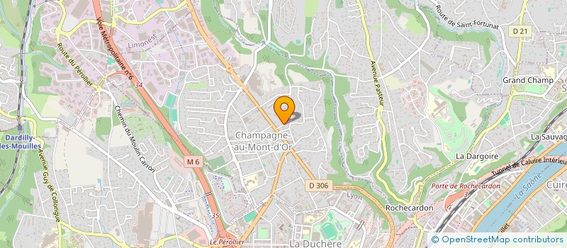 localisation de l'entreprise MONSIEUR GERARD GAYET  CHAMPAGNE-AU-MONT-D'OR