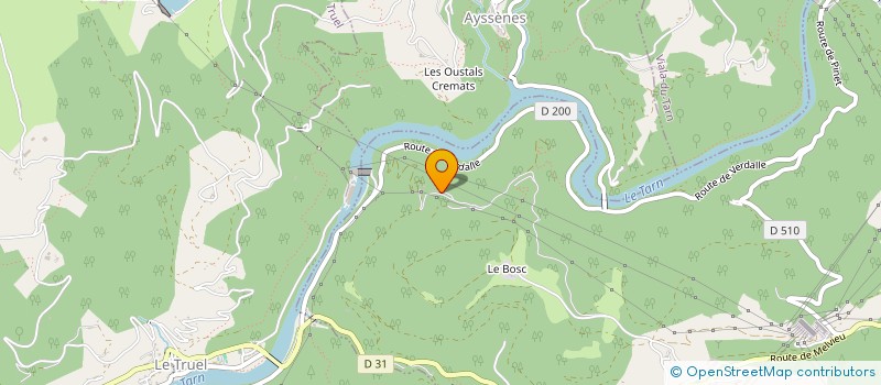 localisation de l'entreprise MONSIEUR GERARD GAYRAUD  SAINT-VICTOR-ET-MELVIEU