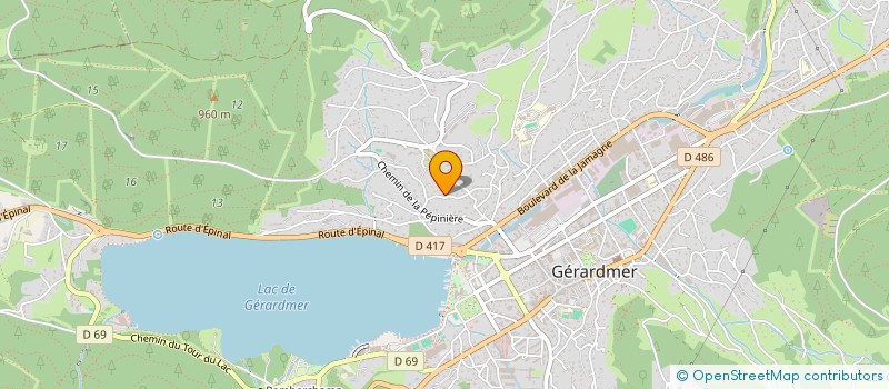 localisation de l'entreprise MONSIEUR GERARD GEGOUT à GERARDMER