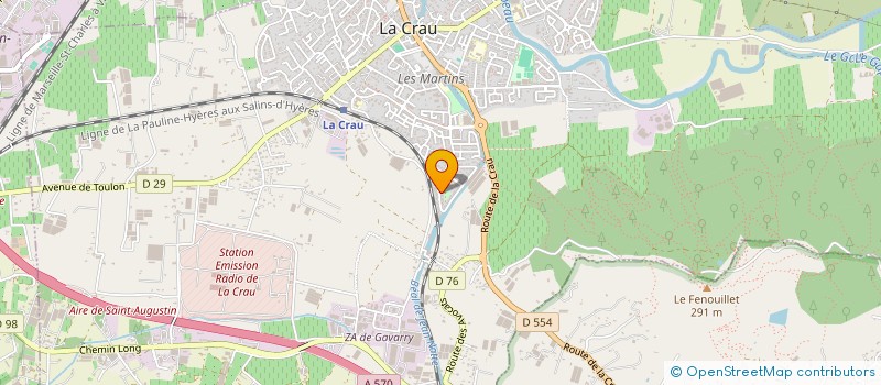 localisation de l'entreprise MONSIEUR GERARD GEHIN  LA CRAU