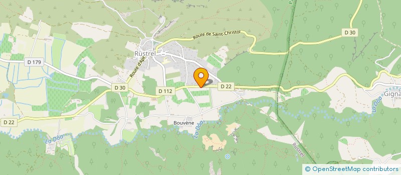 localisation de l'entreprise MONSIEUR GERARD GELLE  RUSTREL