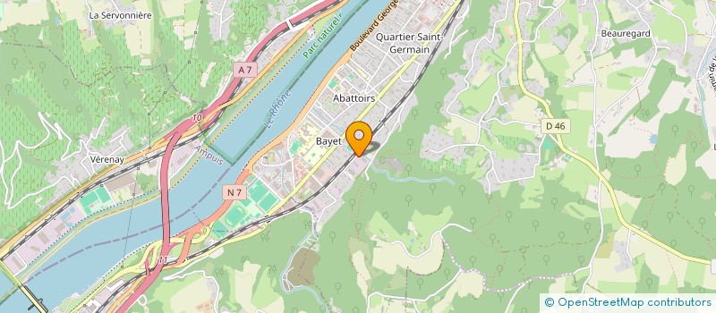 localisation de l'entreprise MONSIEUR GERARD GENEVRAY  VIENNE