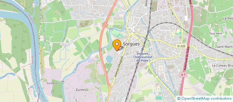 localisation de l'entreprise MONSIEUR GERARD GENIN  SORGUES