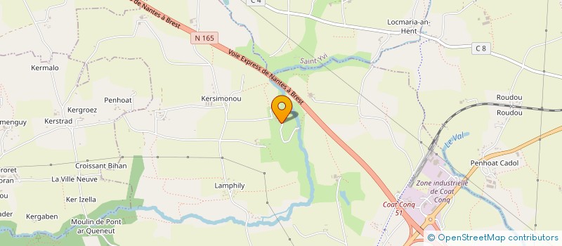 localisation de l'entreprise MONSIEUR GERARD GENTILHOMME  CONCARNEAU